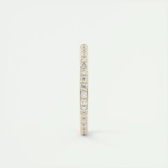 2.0mm Round EF- VVS Lab Grown Diamond Full Eternity Wedding Band