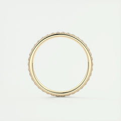 2.0mm Round EF- VVS Lab Grown Diamond Full Eternity Wedding Band