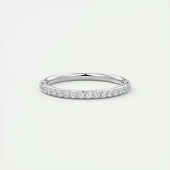 2.0mm Round EF- VVS Lab Grown Diamond Full Eternity Wedding Band