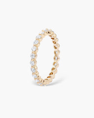 1.8mm Bezel Round EF- VVS Lab Grown Diamond Full Eternity Wedding Band