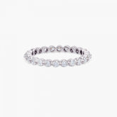 1.8mm Bezel Round EF- VVS Lab Grown Diamond Full Eternity Wedding Band