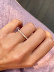 1.80mm Round Shaped Lab Grown Diamond Full Eternity Wedding Band