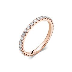 1.80mm Round Shaped Lab Grown Diamond Full Eternity Wedding Band