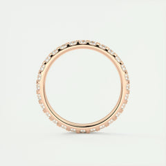 2.0mm Round EF- VVS Lab Grown Diamond Full Eternity Wedding Band