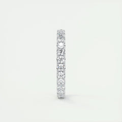 2.0mm Round EF- VVS Lab Grown Diamond Full Eternity Wedding Band