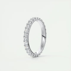2.0mm Round EF- VVS Lab Grown Diamond Full Eternity Wedding Band