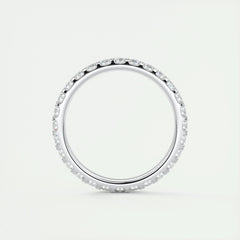 2.0mm Round EF- VVS Lab Grown Diamond Full Eternity Wedding Band