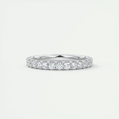 2.0mm Round EF- VVS Lab Grown Diamond Full Eternity Wedding Band