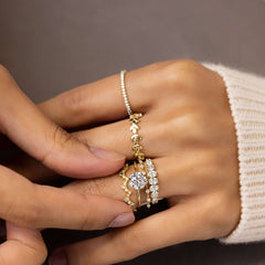 1.00ct-round-moissanite-engagement-ring-handcrafted-six-prong-tab-design-romantic-love-gift-for-her-yellow-gold-gemfora-6