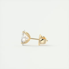1.0CT Oval Solitaire G-VS Lab Grown Diamond Earrings