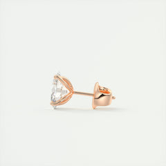 1.0CT Oval Solitaire G-VS Lab Grown Diamond Earrings