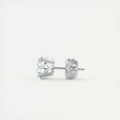 1.0CT Round Solitaire G-VS Lab Grown Diamond Earrings