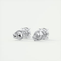1.0CT Round Solitaire G-VS Lab Grown Diamond Earrings