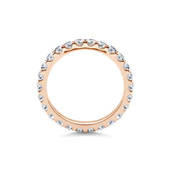 2.50mm Round Shaped Lab Grown Diamond Full Eternity Wedding Band