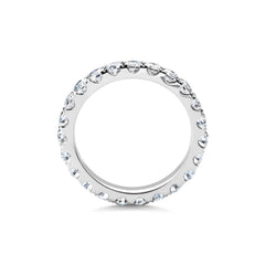 3.0mm Round Full Eternity Lab Grown Diamond Wedding Band