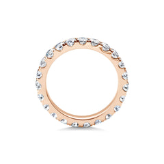 3.0mm Round Full Eternity Lab Grown Diamond Wedding Band