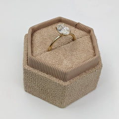 1.5ct Oval G- VS2 Lag Grown Diamond Solitaire Engagement Ring