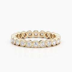 2.0mm Round Stones Full Eternity Lab Grown Diamond Wedding Band