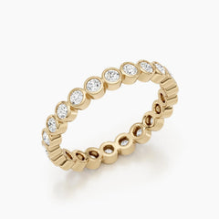 2.0mm Round Stones Full Eternity Lab Grown Diamond Wedding Band