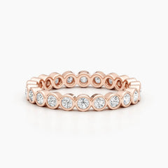 2.0mm Round Stones Full Eternity Lab Grown Diamond Wedding Band