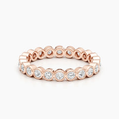 2.0mm Round Stones Full Eternity Lab Grown Diamond Wedding Band
