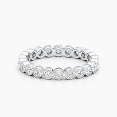 2.0mm Round Stones Full Eternity Lab Grown Diamond Wedding Band