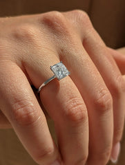 1.81ct Cushion G- VS2 Lag Grown Diamond Solitaire Engagement Ring