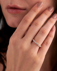 2.5mm Round EF- VVS Lab Grown Diamond Full Eternity Wedding Band