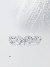 Mixed Shape Moissanite Eternity Diamond Wedding Band in Solid Gold