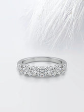 Round Cut Moissanite Five Stone Diamond Wedding Band for Her