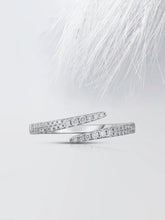 1.70mm Round Cut Moissanite Open Diamond Wrap Wedding Band