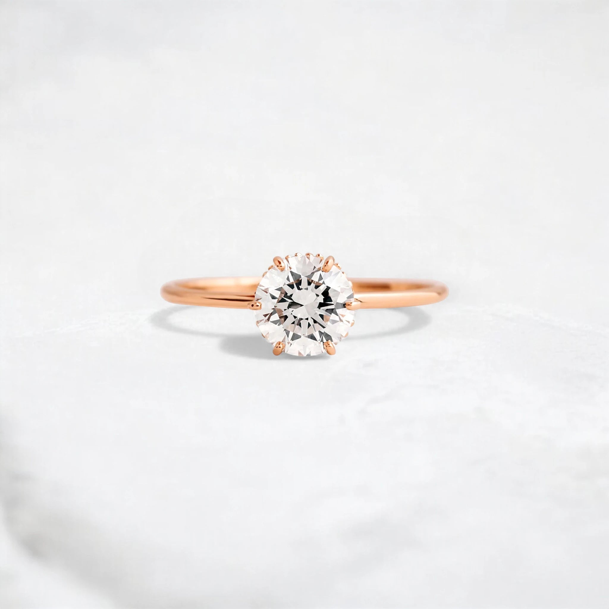 1ct-golden-round-cut-moissanite-diamond-engagement-ring-rose-gold-gemfora-1