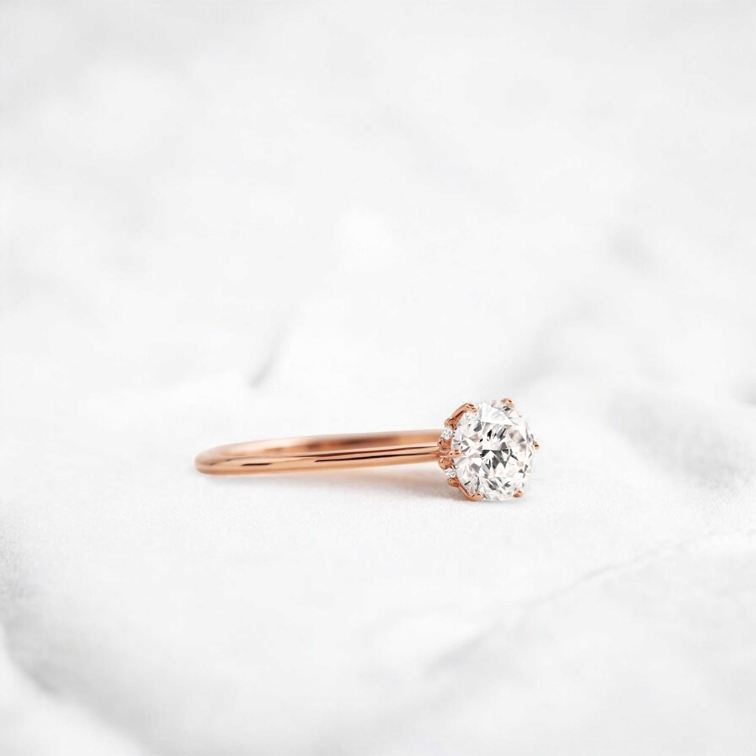 1ct-golden-round-cut-moissanite-diamond-engagement-ring-rose-gold-gemfora-2