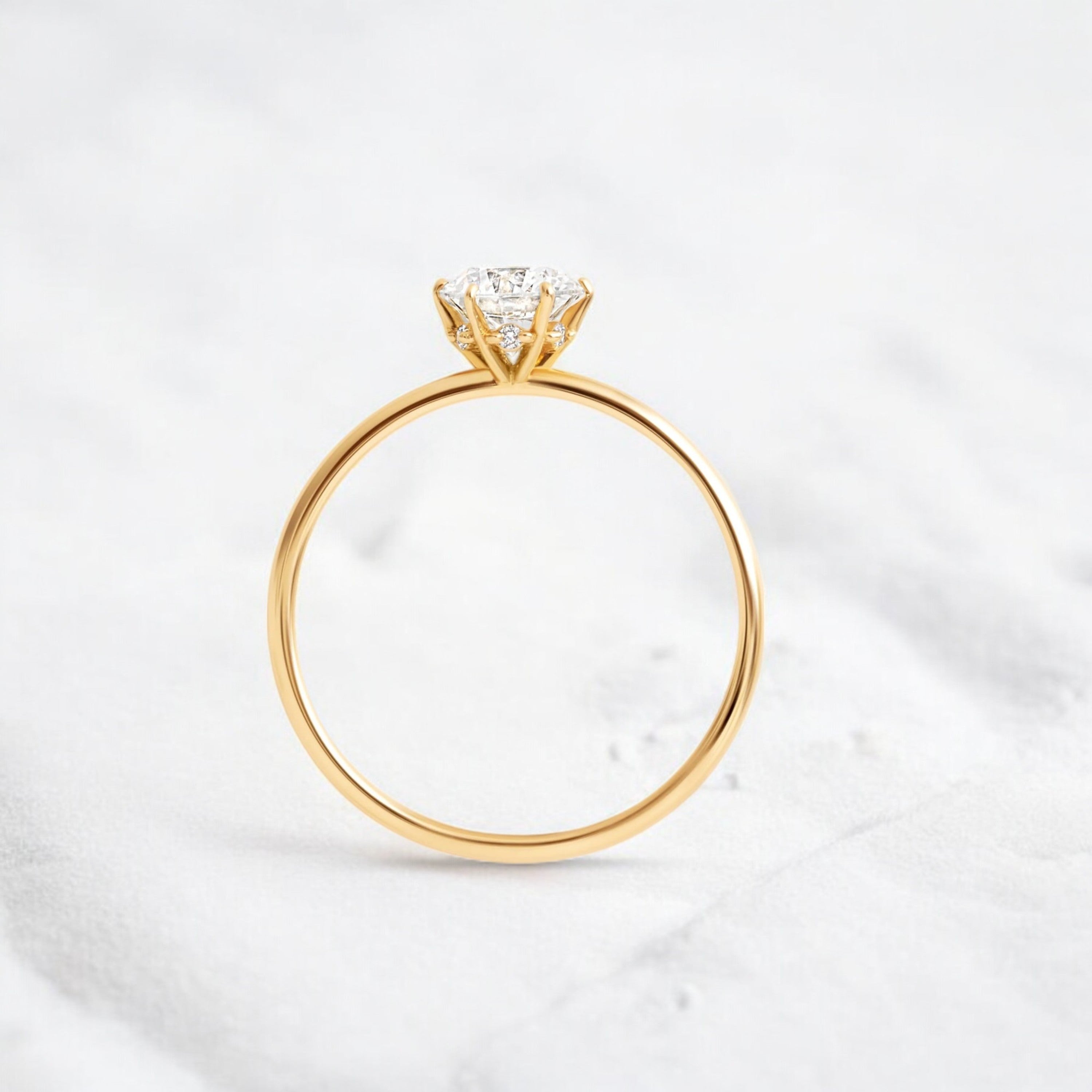 1ct-golden-round-cut-moissanite-diamond-engagement-ring-yellow-gold-gemfora-4