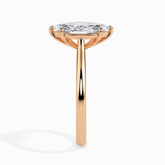 1ct Marquise Shaped F- VS Lab Grown Diamond Solitaire Engagement Ring