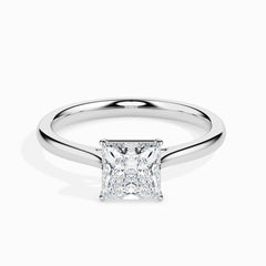 1ct Princess F- VS Lab Grown Diamond Solitaire Engagement Ring