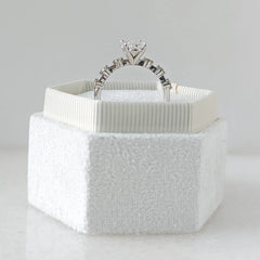 2.01ct Oval F- VS1 Lag Grown Diamond Petite Pave Engagement Ring