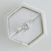 2.04ct Cushion G- VS2 Lag Grown Diamond Pave Engagement Ring