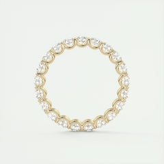3.0mm Round EF- VVS Lab Grown Diamond Full Eternity Wedding Band