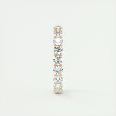3.0mm Round EF- VVS Lab Grown Diamond Full Eternity Wedding Band