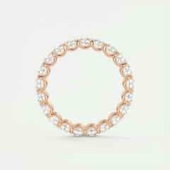 3.0mm Round EF- VVS Lab Grown Diamond Full Eternity Wedding Band