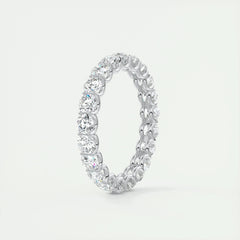 3.0mm Round EF- VVS Lab Grown Diamond Full Eternity Wedding Band