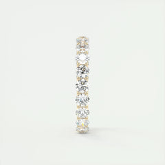 3.0mm Round EF- VVS Lab Grown Diamond Full Eternity Wedding Band