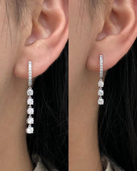 2.50CT Round G-VS Lab Grown Diamond Earrings