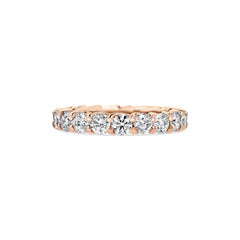 3.0mm Round Full Eternity Lab Grown Diamond Stackable Wedding Band