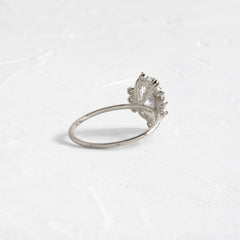 Threaded Ring with Halo, Oval Cut | Melanie Casey Fine Jewelry