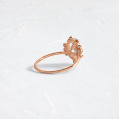 Threaded Ring with Halo, Oval Cut | Melanie Casey Fine Jewelry