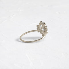 Threaded Ring with Halo, Oval Cut | Melanie Casey Fine Jewelry