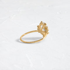 Threaded Ring with Halo, Oval Cut | Melanie Casey Fine Jewelry