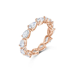 2.0mm Pear Full Eternity Lab Grown Diamond Wedding Band